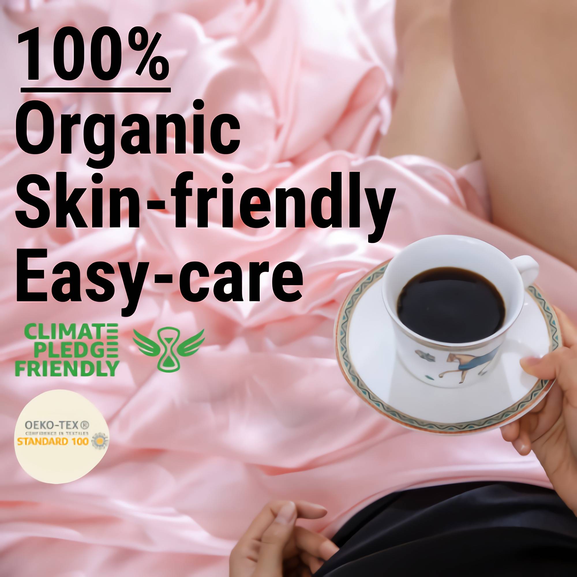 Natural Mulberry Silk 3rd Generation Silk Pillowcase and Sheets